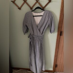 Little Cottonwood Gingham Astrid Wrap Dress